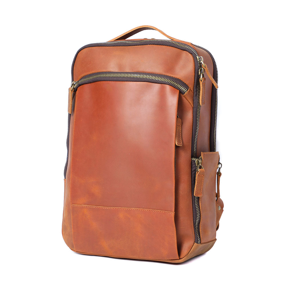 Leather Laptop Rucksack | LARVIK 2