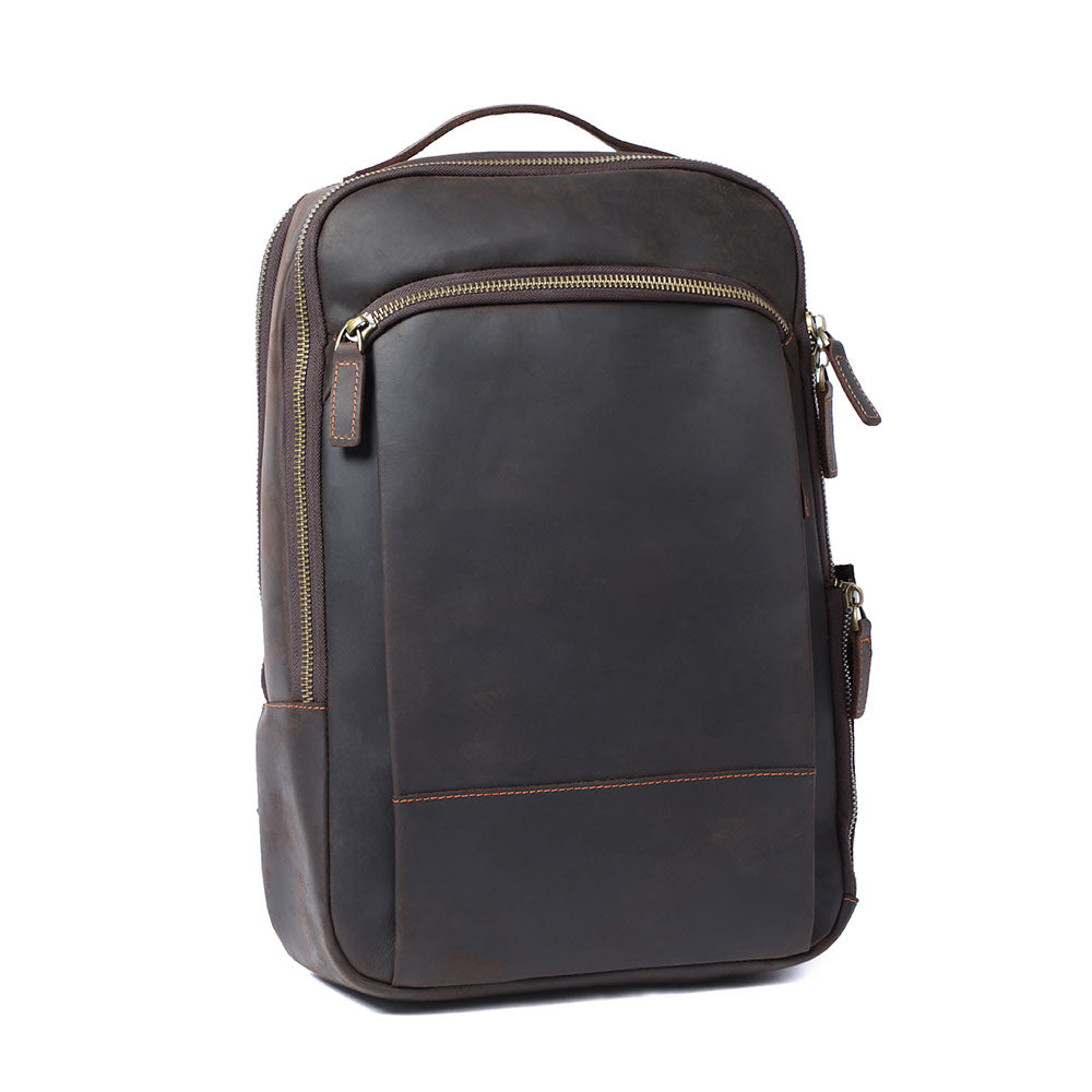 Leather Laptop Rucksack | LARVIK 3