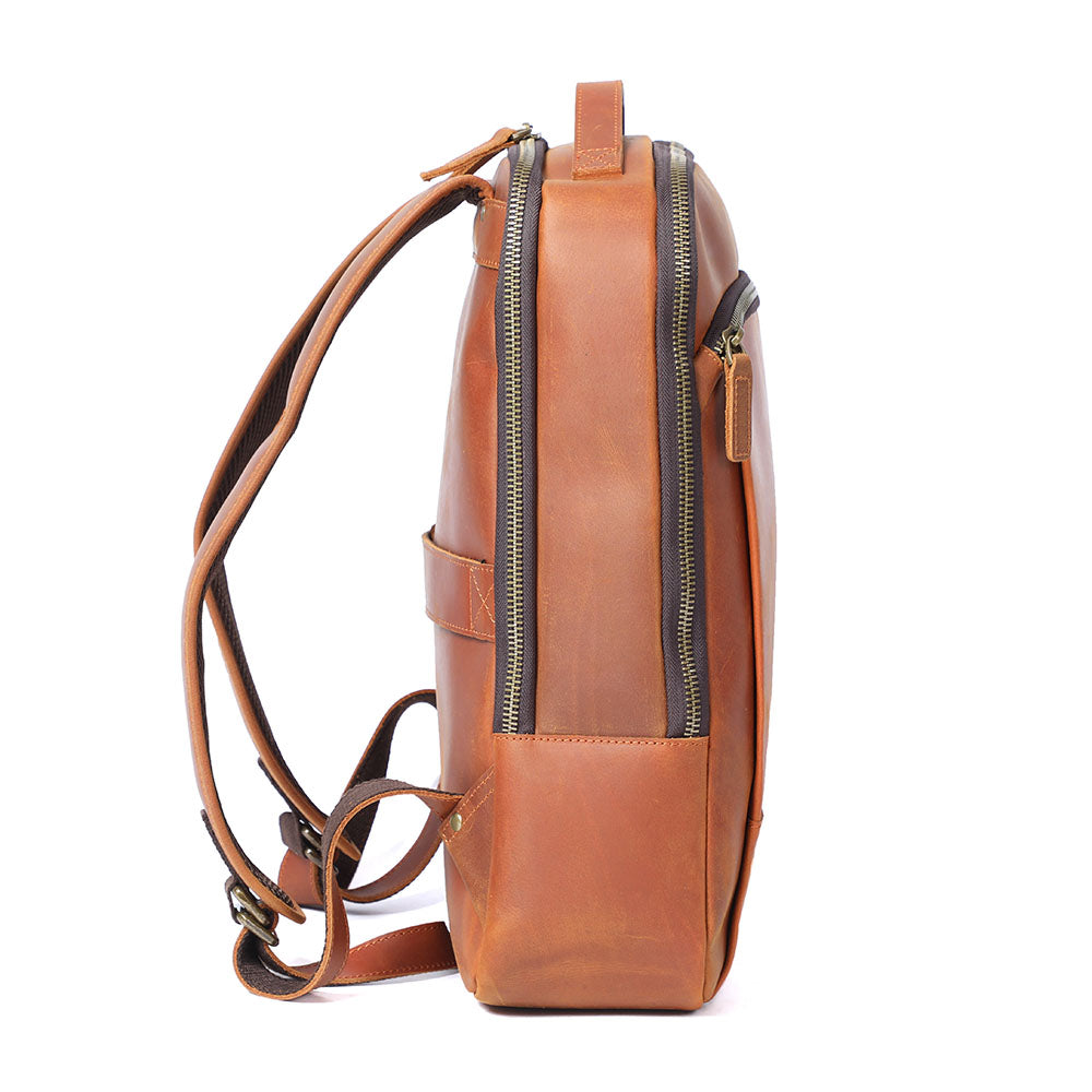 Leather Laptop Rucksack | LARVIK 7