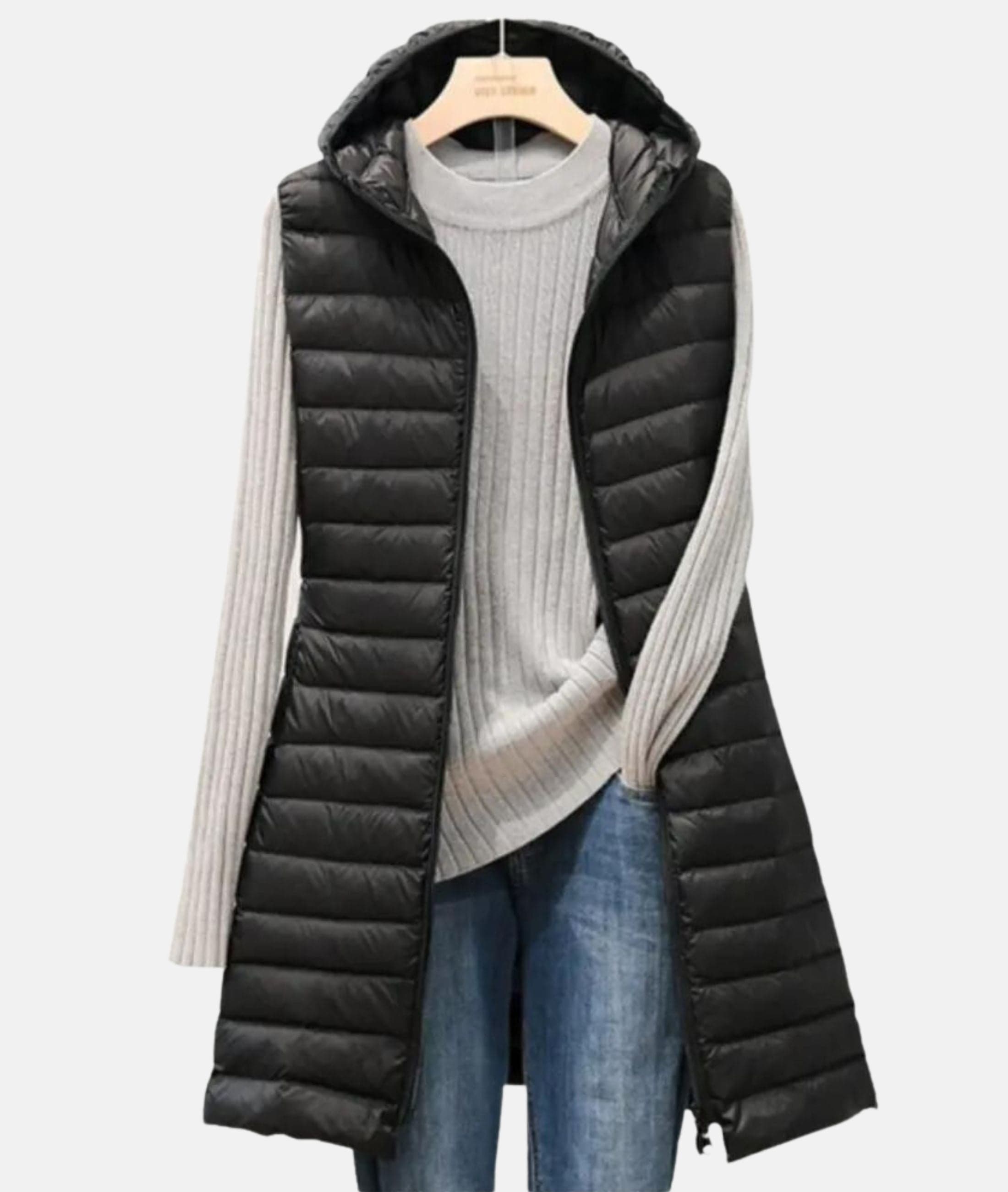 Long padded vest for women 0