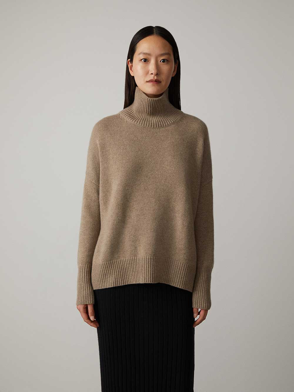 Luxurious cashmere blend turtleneck sweater 3