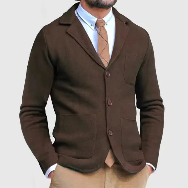 Luxurious knitted blazer for men 6