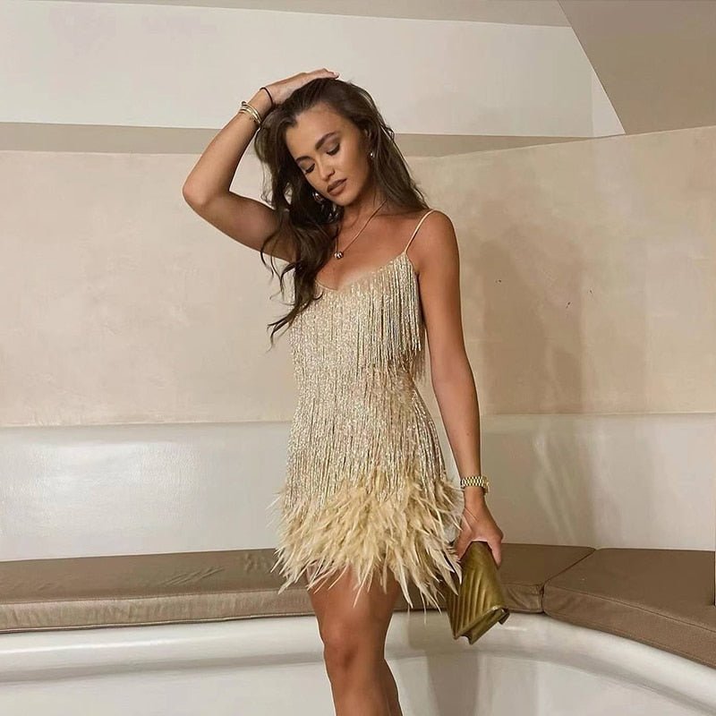 Matilda | Feather Mini Dress 3