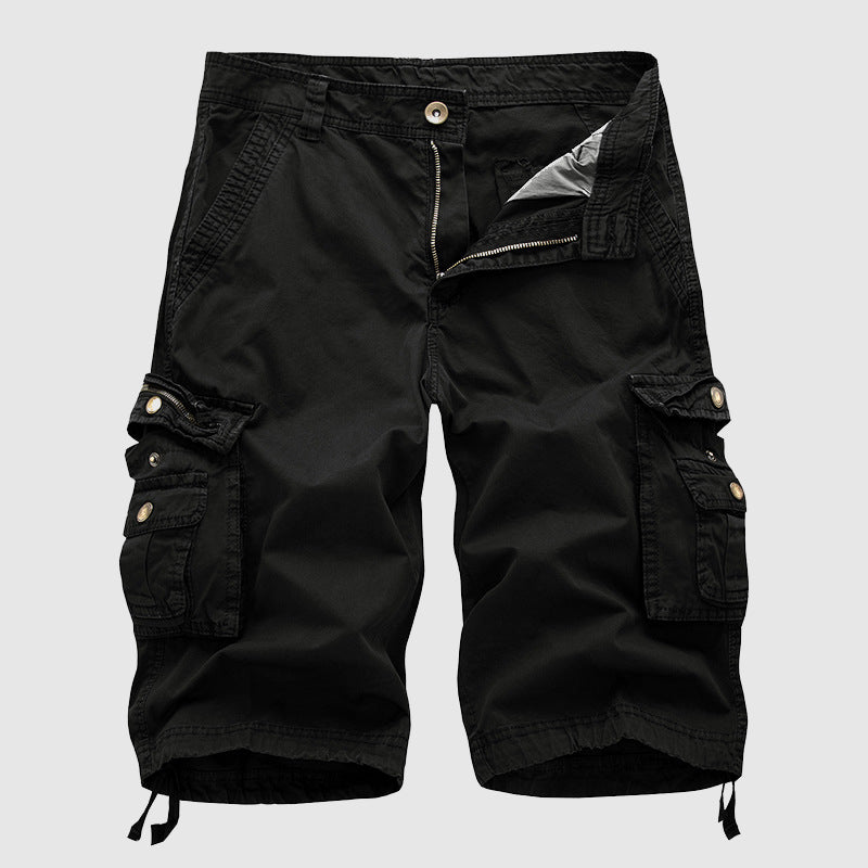 Men’s Cargo Shorts - Durable Cotton - Multiple Pockets - Knee-Length Casual Wear 1