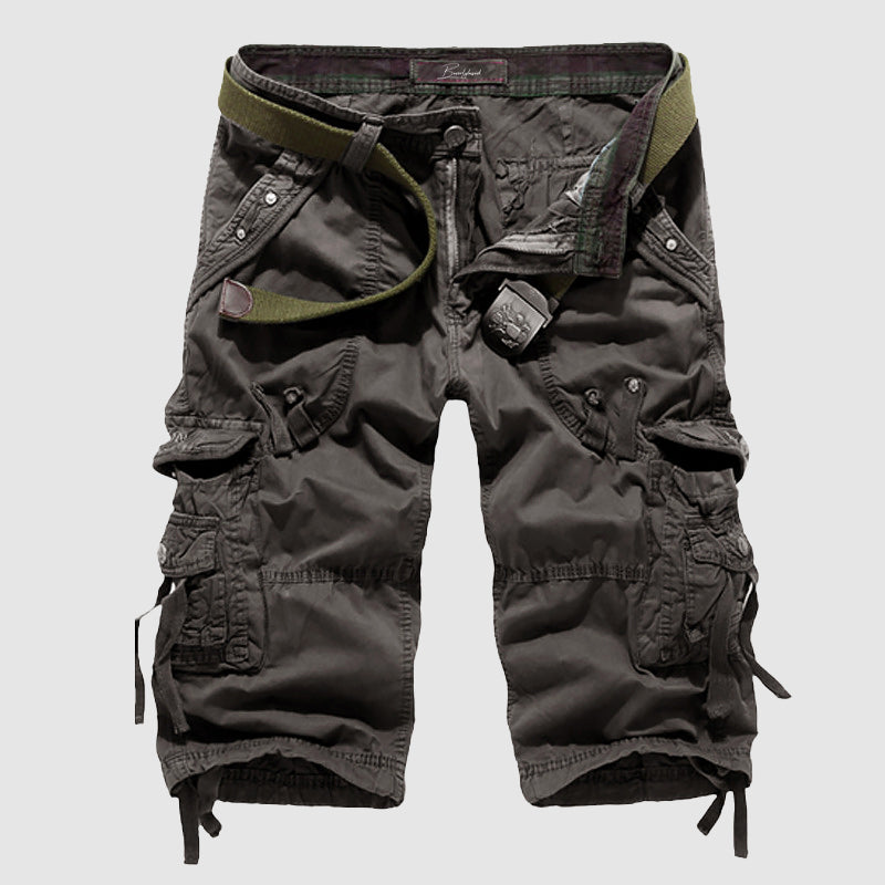Men's Cargo Shorts - Knee-Length - Multiple Pockets - Breathable - Belted Fit 3