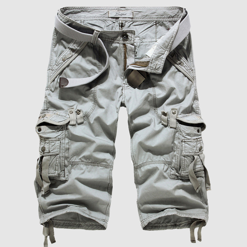 Men's Cargo Shorts - Knee-Length - Multiple Pockets - Breathable - Belted Fit 4