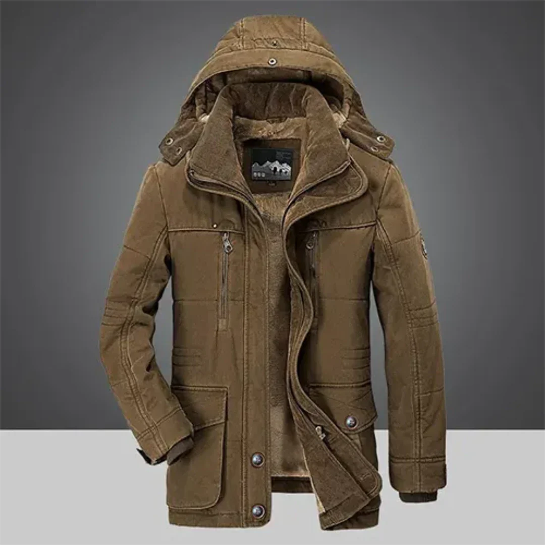 Men’s Classic Winter Jacket with Hood | Warmth and Wind Protection 3