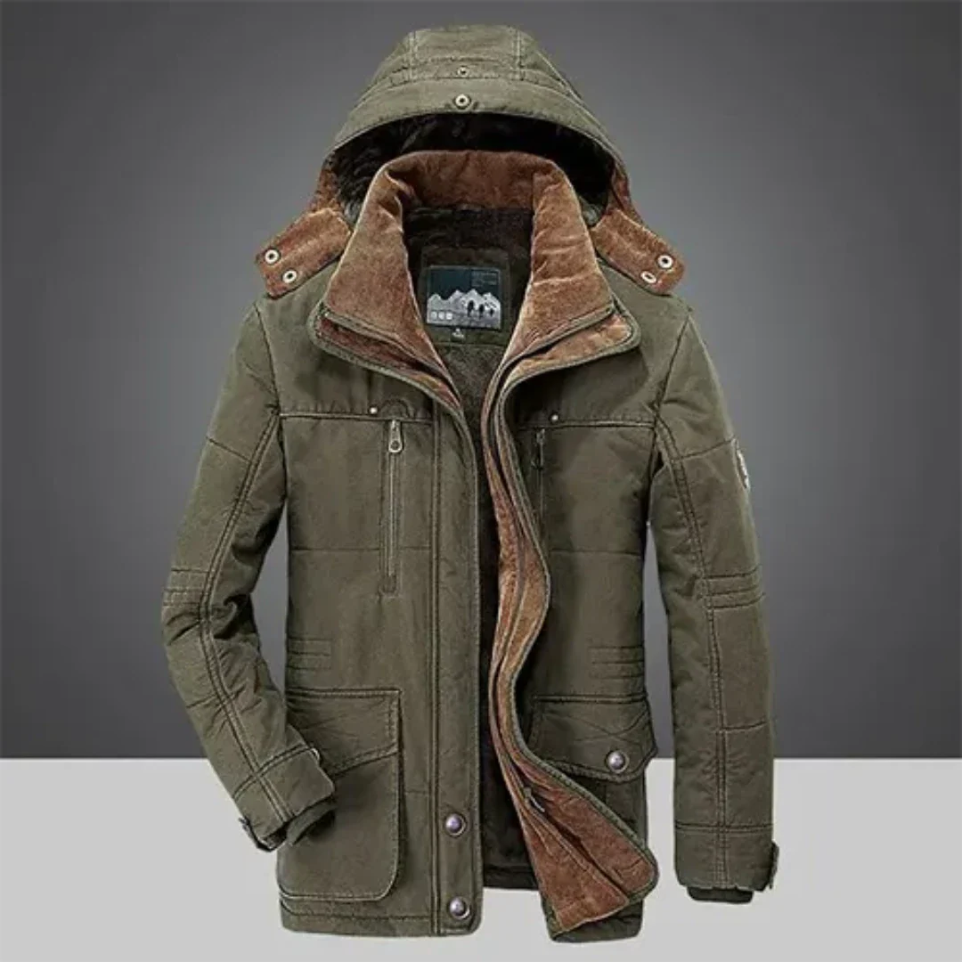 Men’s Classic Winter Jacket with Hood | Warmth and Wind Protection 4