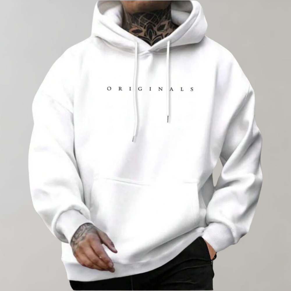 Men's Minimalist Oversized Hoodie - Streetwear Sweatshirt, Casual Athleisure 0