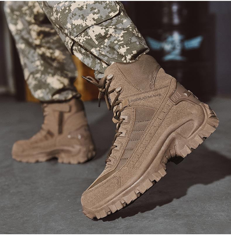 Men’s Tactical Boots – High-Top Ankle Support – Reinforced Toe – Rugged Grip Sole 2