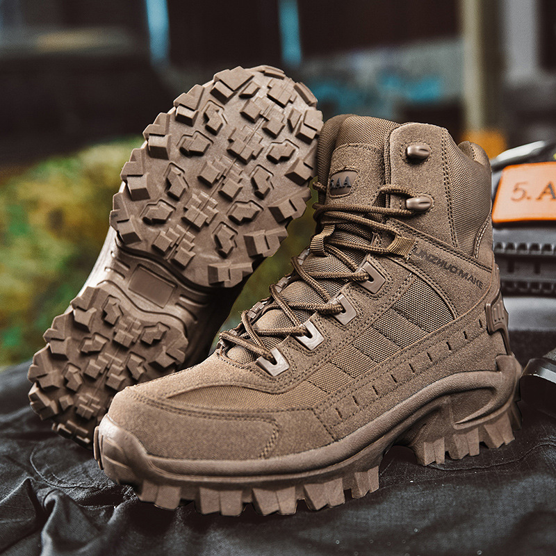 Men’s Tactical Boots – High-Top Ankle Support – Reinforced Toe – Rugged Grip Sole 5