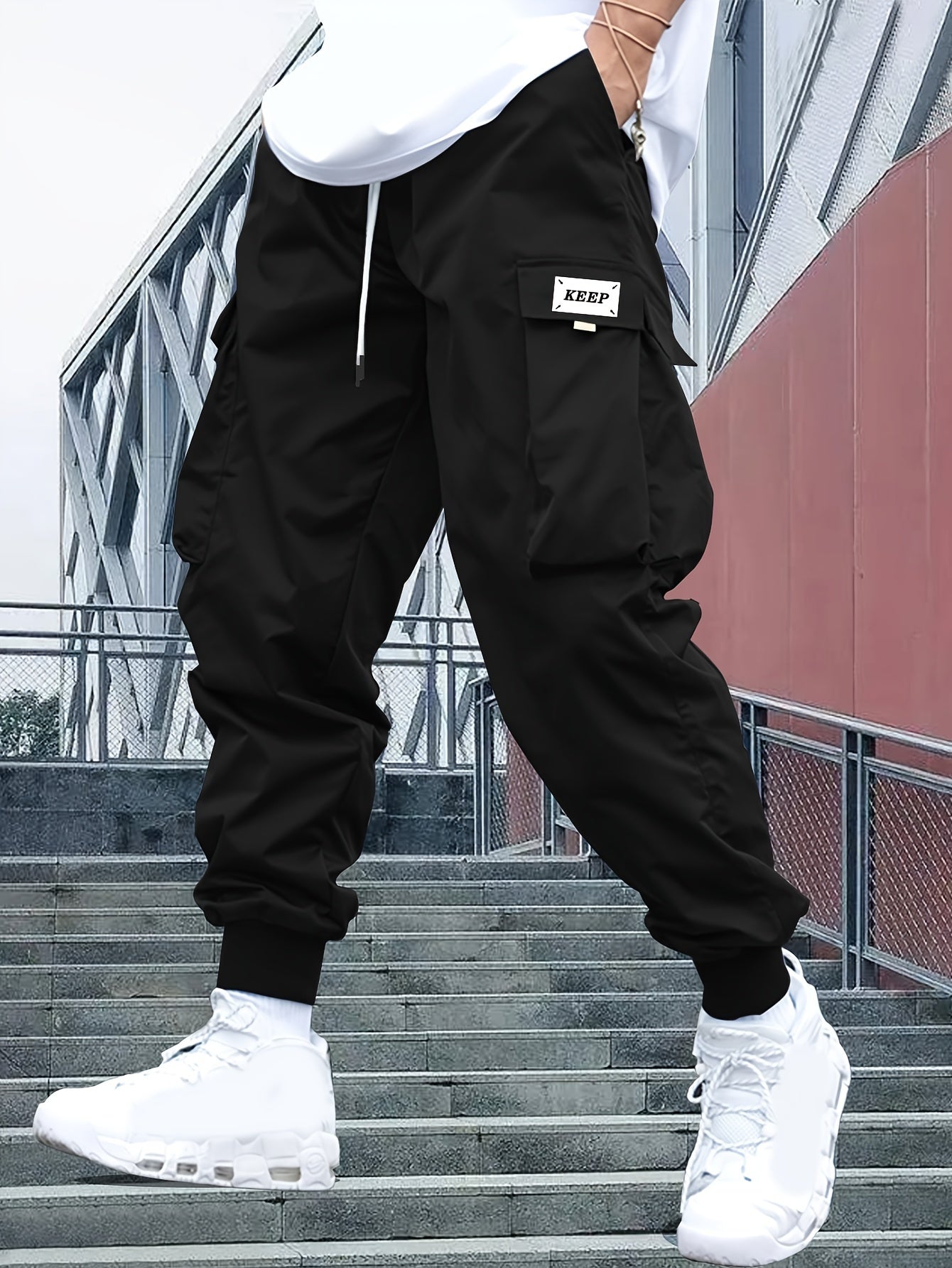 Men's cargo jogger pants 0