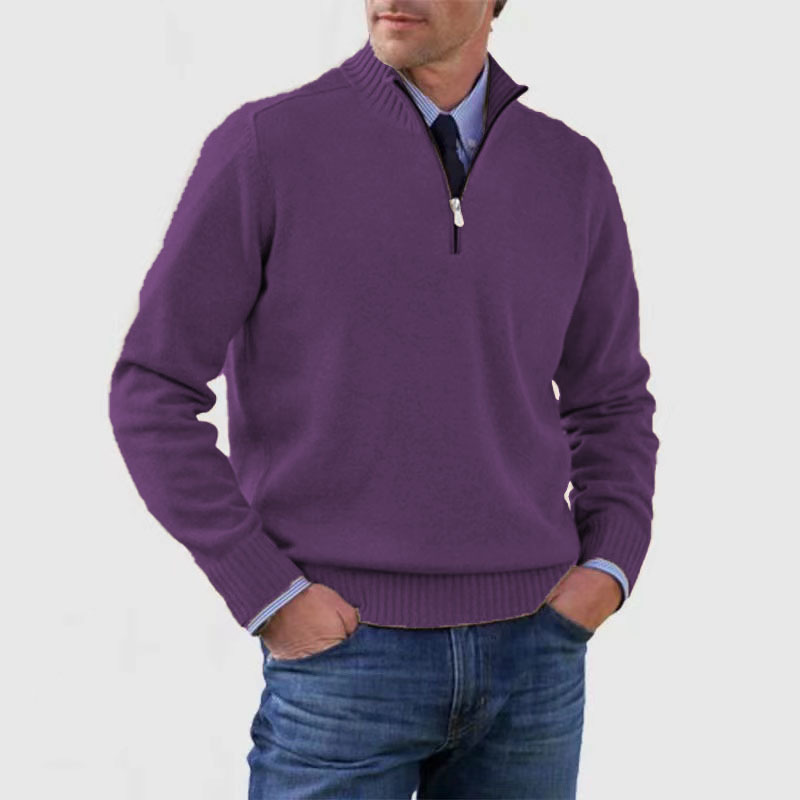 Men's half-zip sweater 12