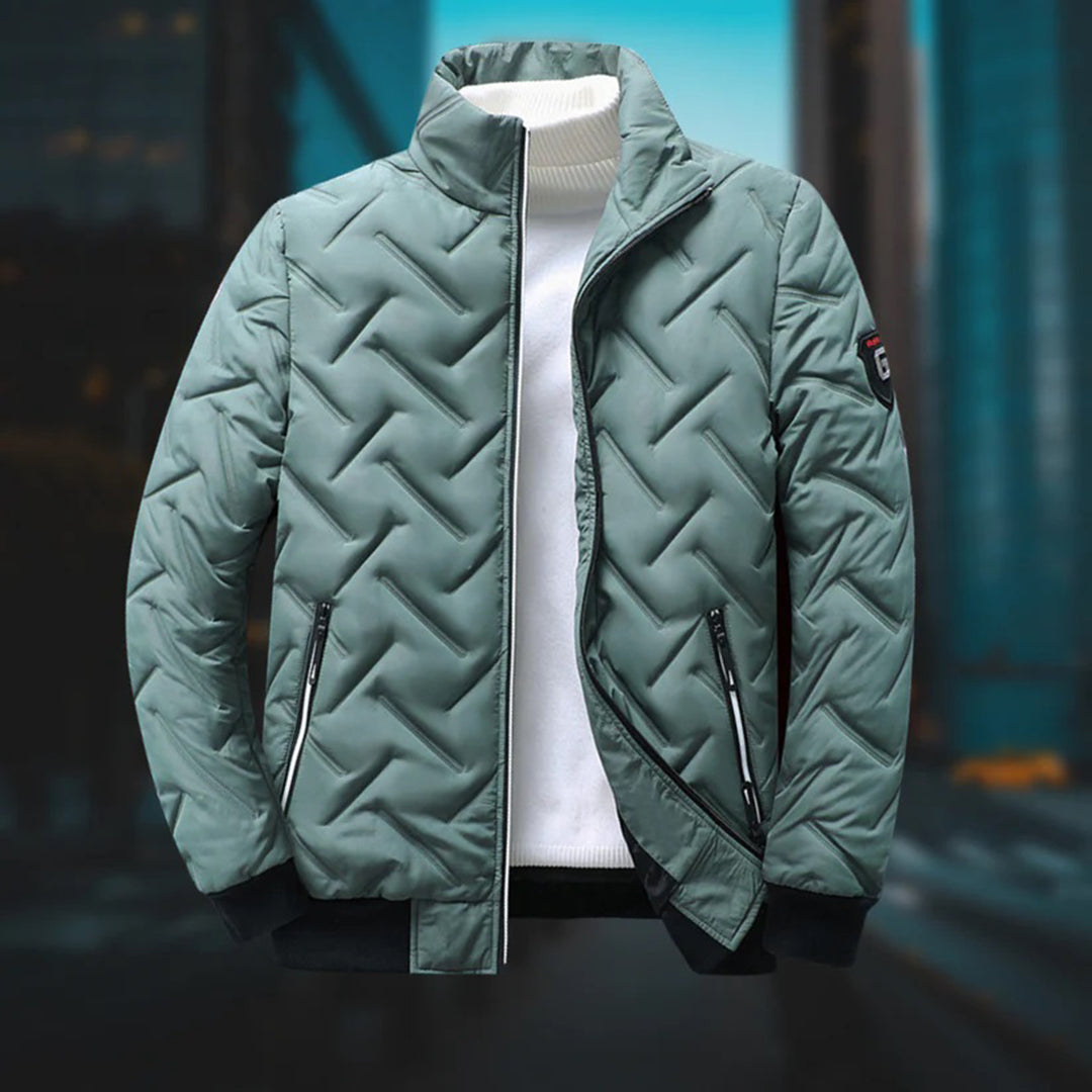 Men's high-neck quilted jacket 1
