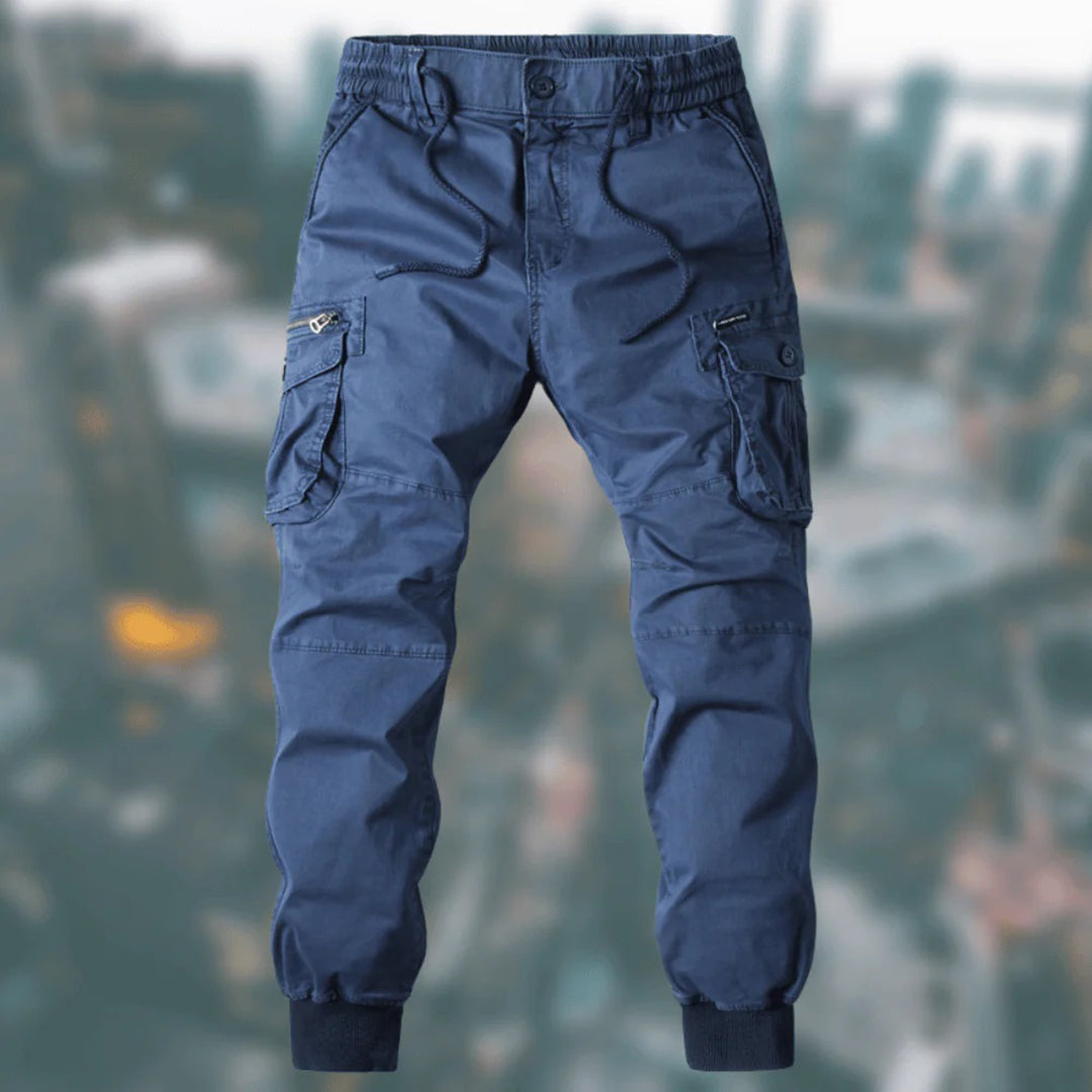 Men's pants jogger cargo with a perfect fit and many bags 0
