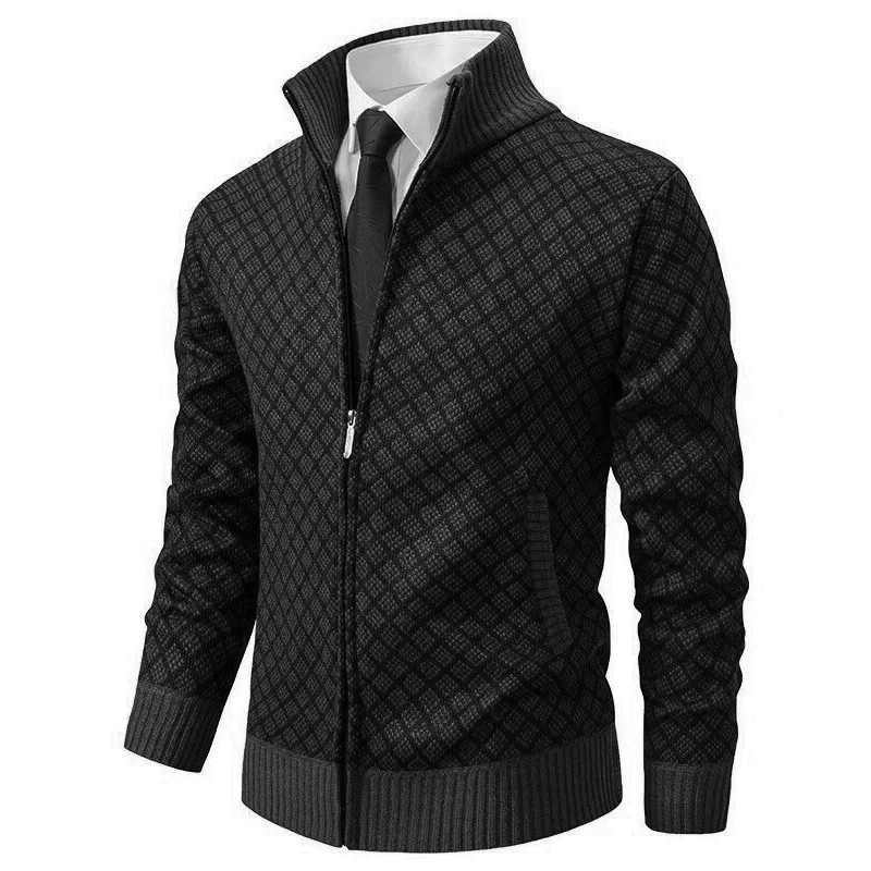 Men's turtleneck cardigan 1