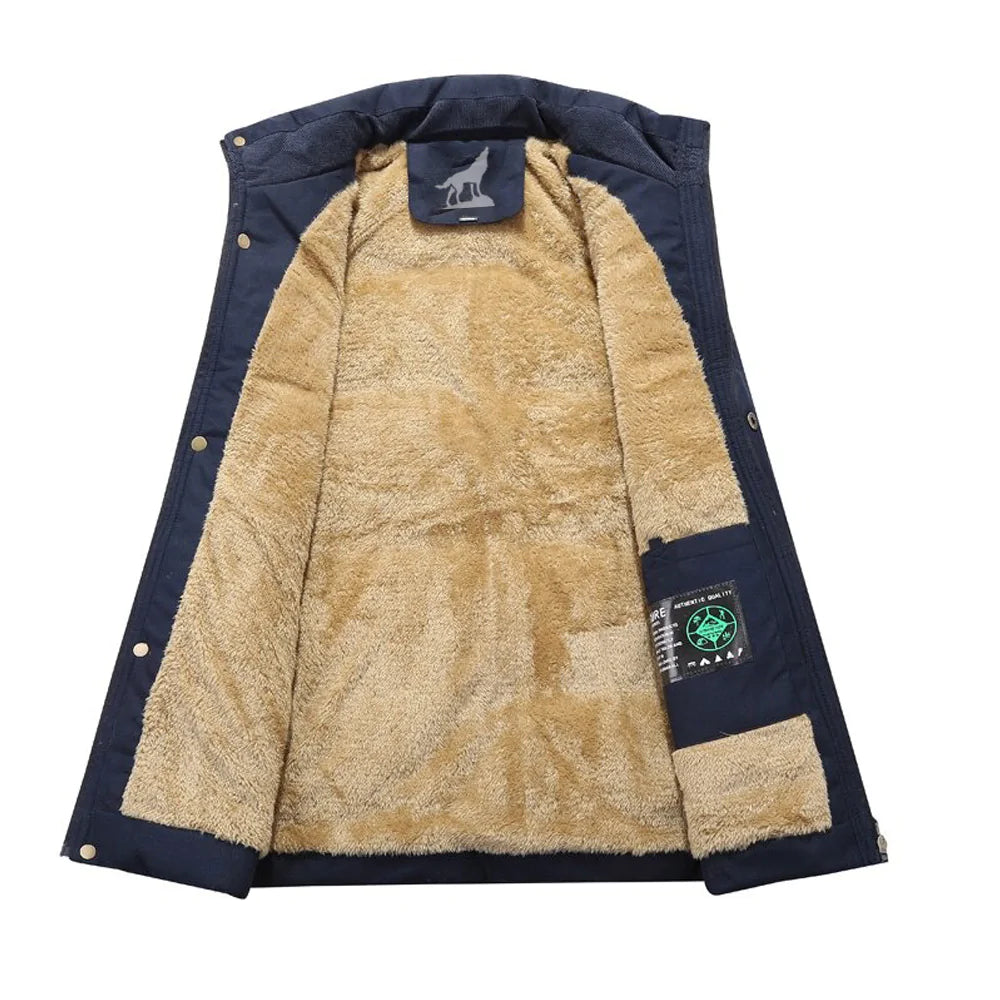 Men's winter parka with removable hood 4