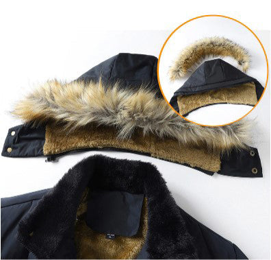 Men's winter parka with removable hood 7