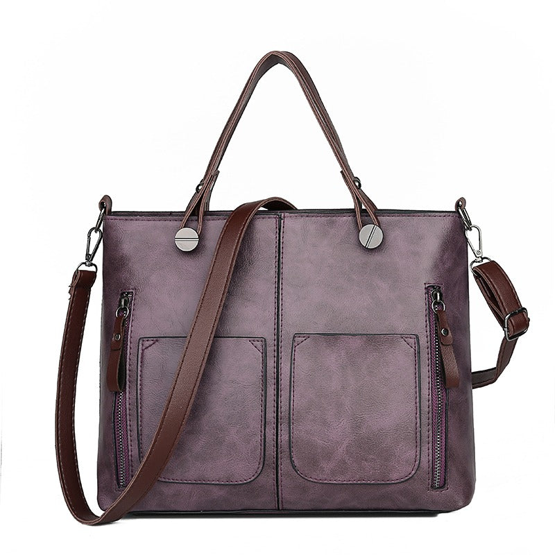 Variant image for Shoulder Bag for Women with Vintage Design and Functional Features-5