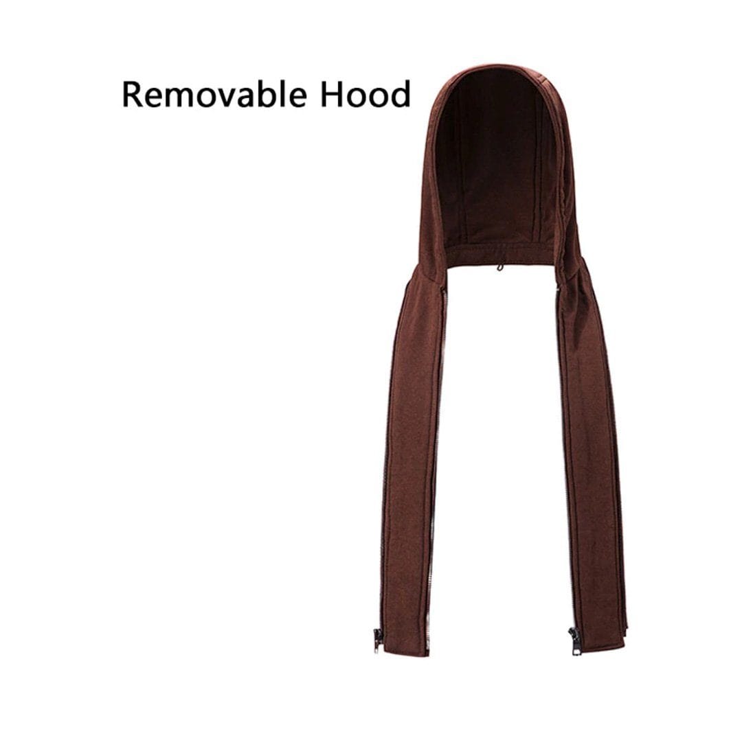 Retro multi-bag motorcycle style crocheted jacket for men 6