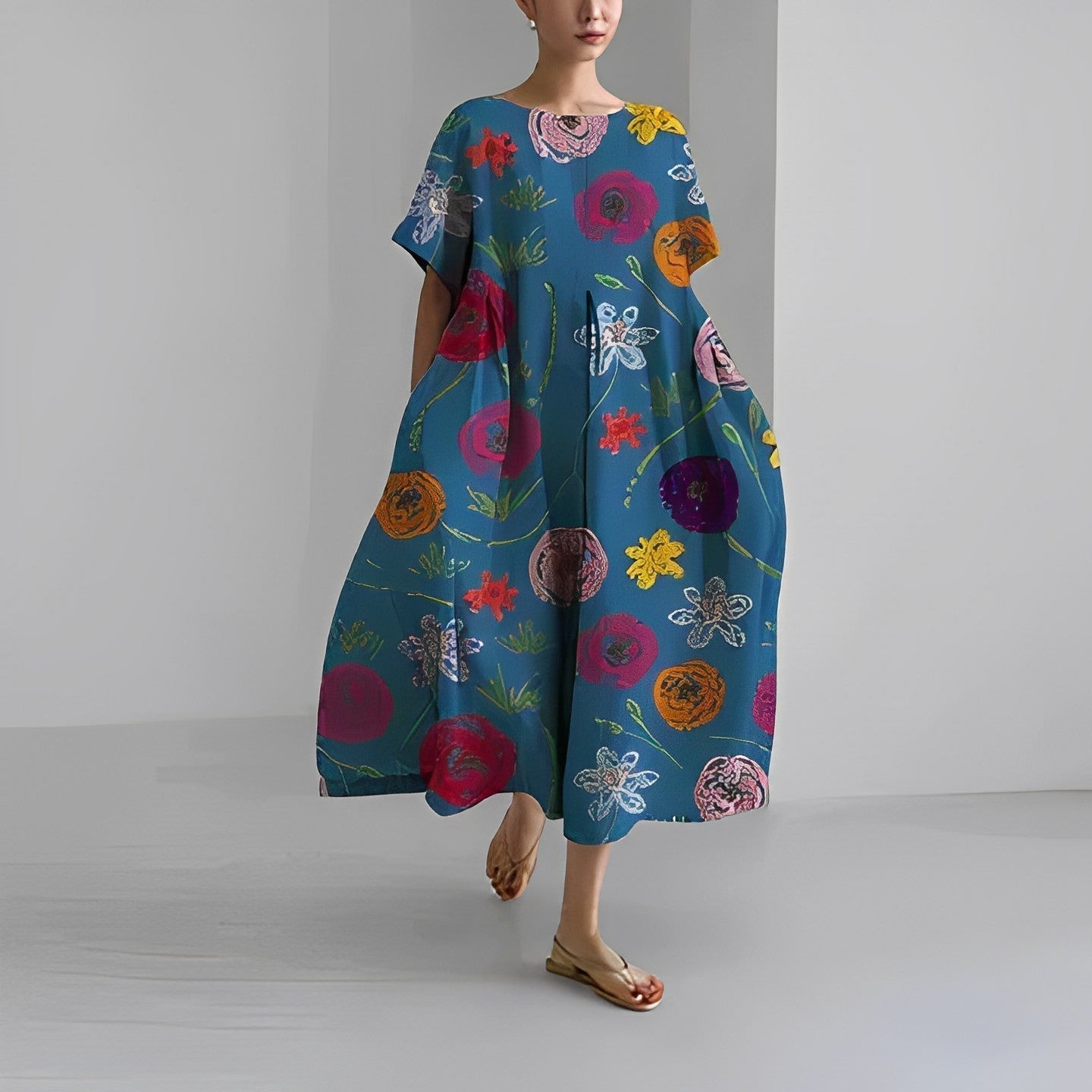 Ronja loose printed dress 3