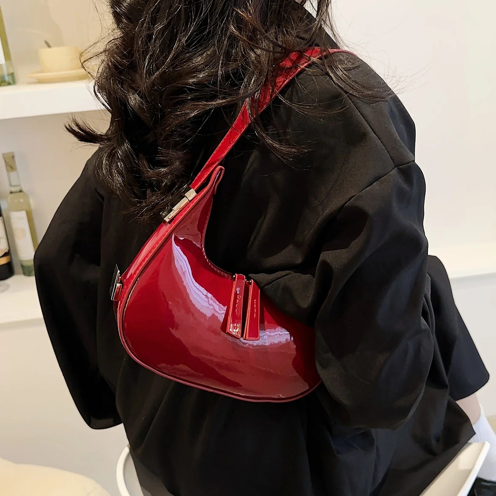 Women's Crescent Shoulder Bag | Elegant Vintage Design 3