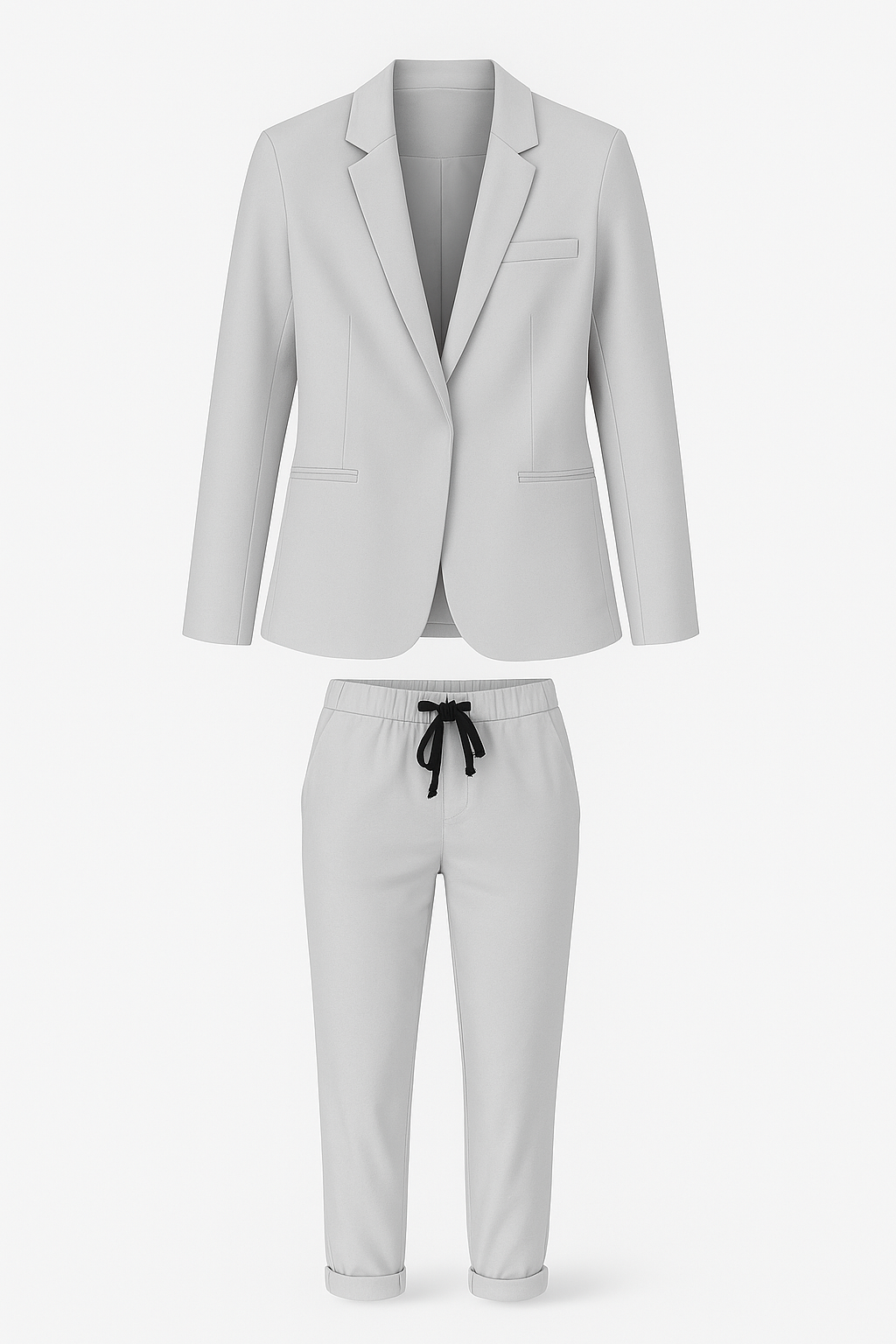 Sets Women's Leisure Suit Two-piece with Blazer and Trousers Modern 1