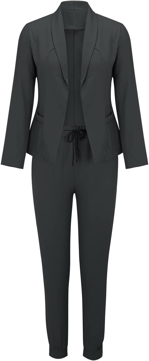 Sets women's suit two-piece long-sleeved with belt business look 0