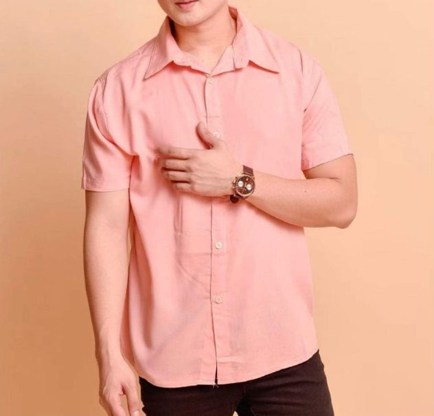Short-sleeved, casual button-down shirt for men | Summer 7