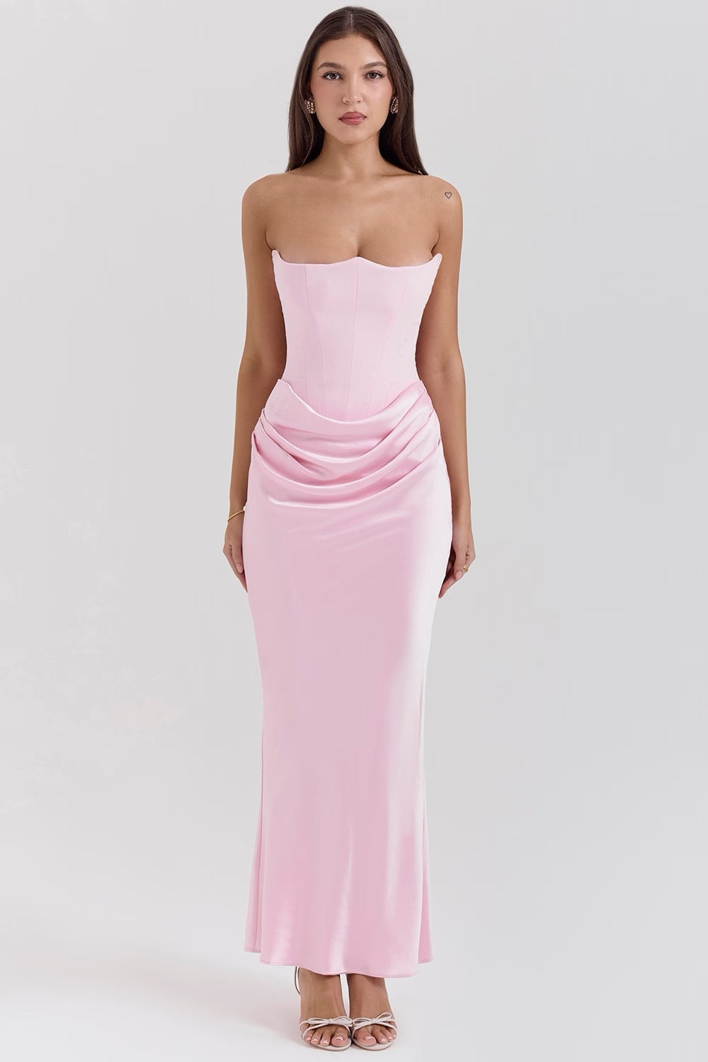 Strapless Maxi Dress for Women | Sculpted Evening Glamour 6