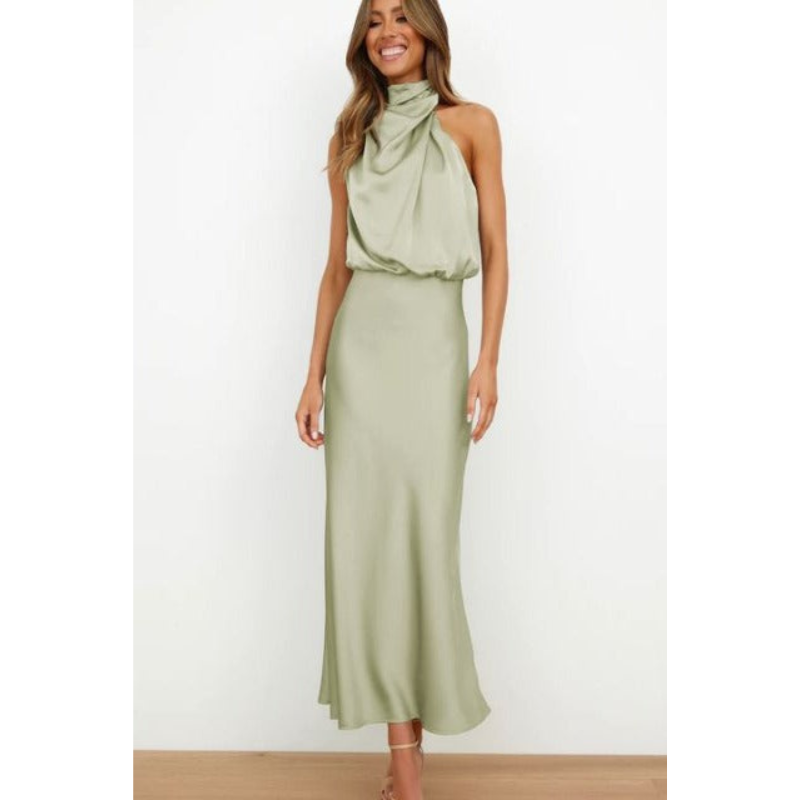 Stunning Halter Evening Dress For Women | Midi 1
