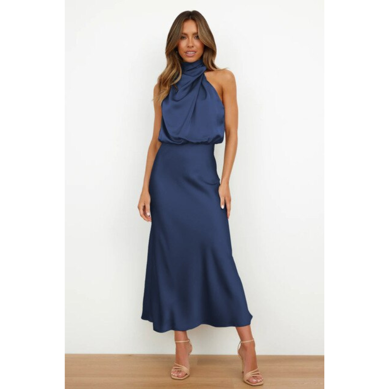 Stunning Halter Evening Dress For Women | Midi 2