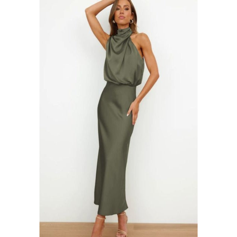 Stunning Halter Evening Dress For Women | Midi 4