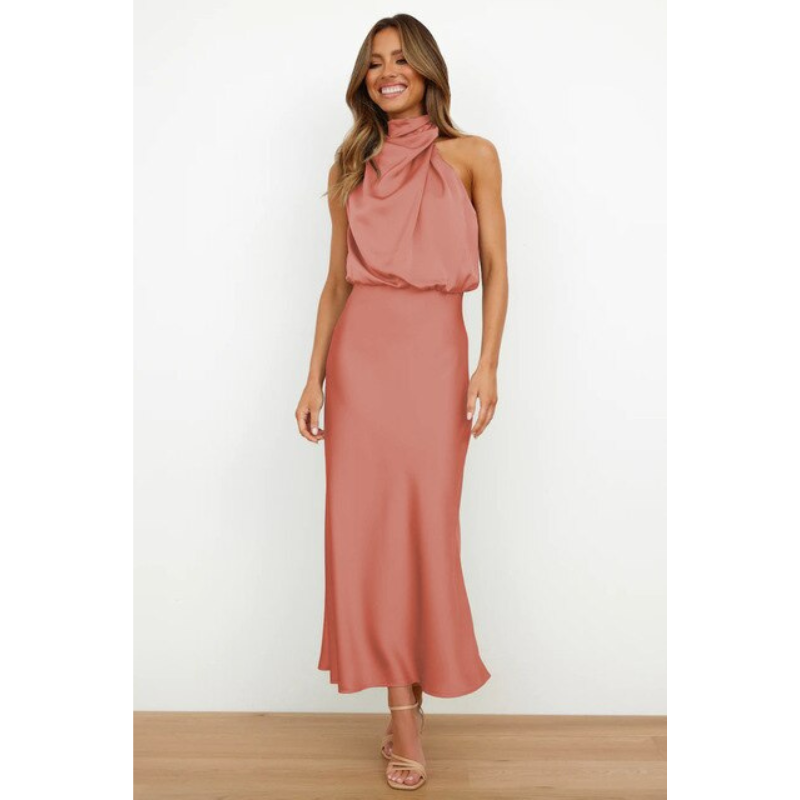 Stunning Halter Evening Dress For Women | Midi 5