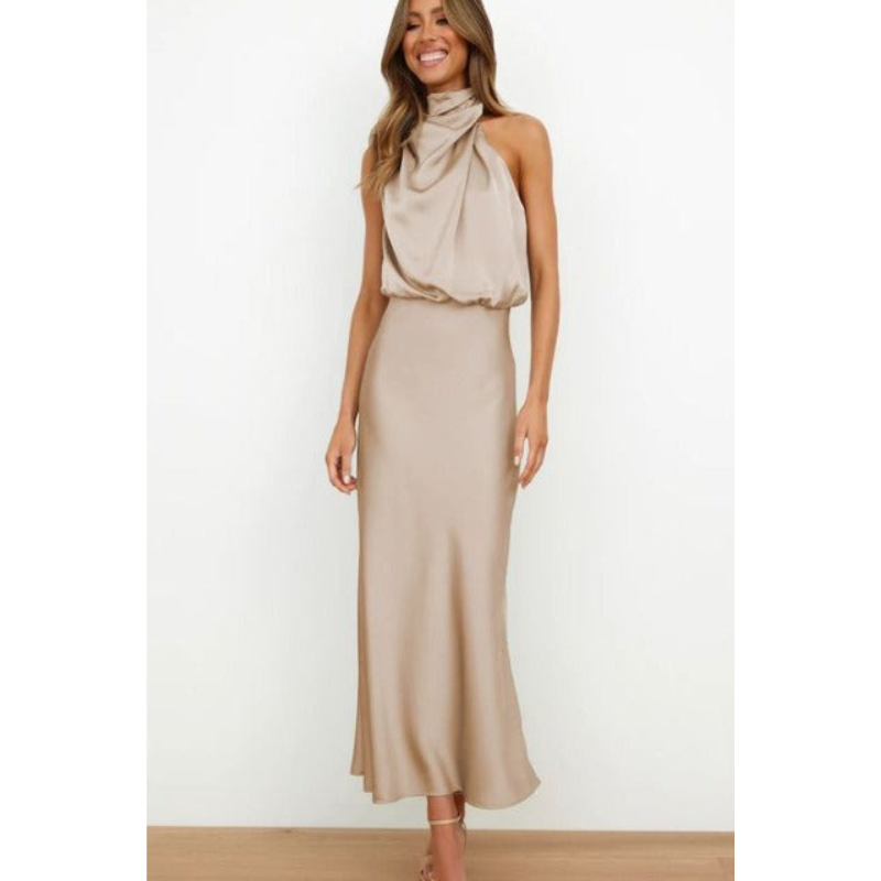Stunning Halter Evening Dress For Women | Midi 6
