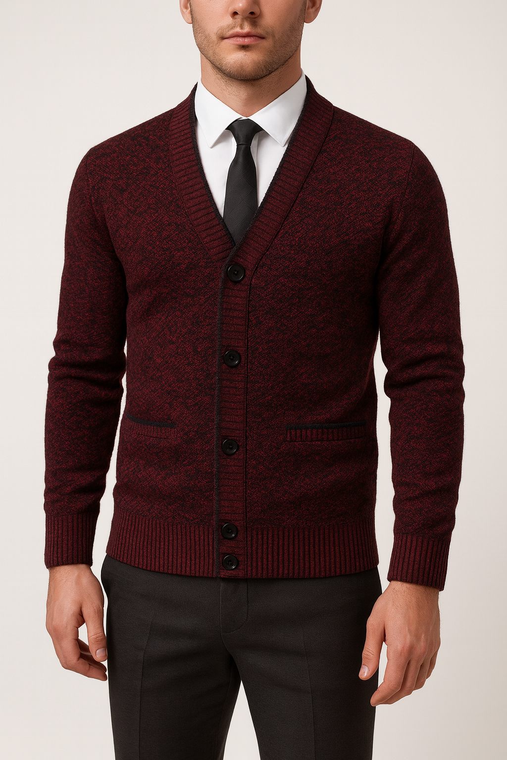 THRUSTYLE | V-Neck Cardigan 6