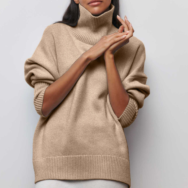 Turtleneck sweater warm and comfortable for women – perfect for cold days 3
