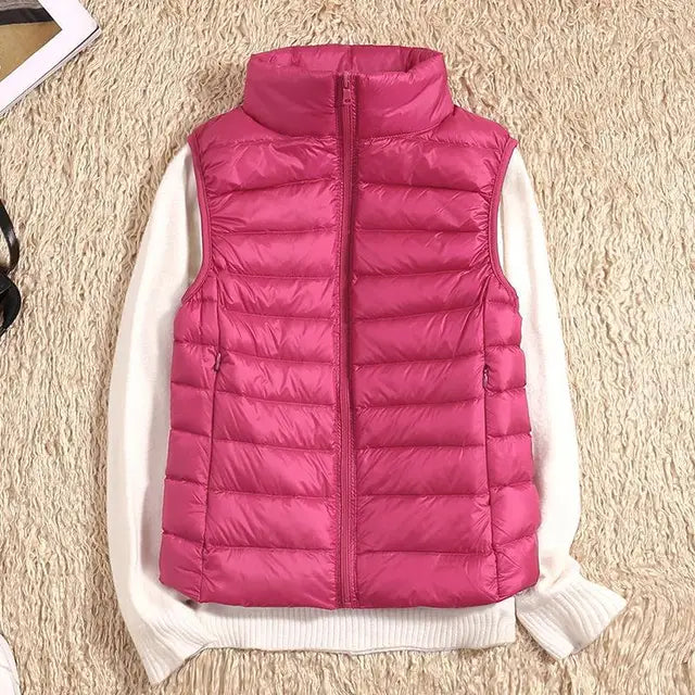 Ultra Light Down Vest - Women's Sleeveless Puffer, Warm and Lightweight Layer 11