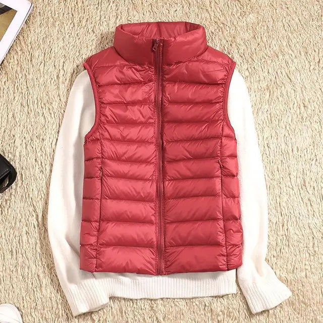 Ultra Light Down Vest - Women's Sleeveless Puffer, Warm and Lightweight Layer 7