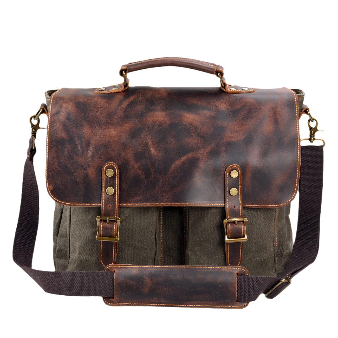 Vintage Canvas Messenger Bag | ANSEN 8
