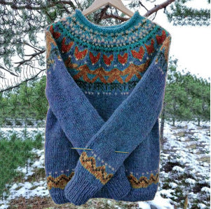 Vintage knitted round neck sweater for men 2