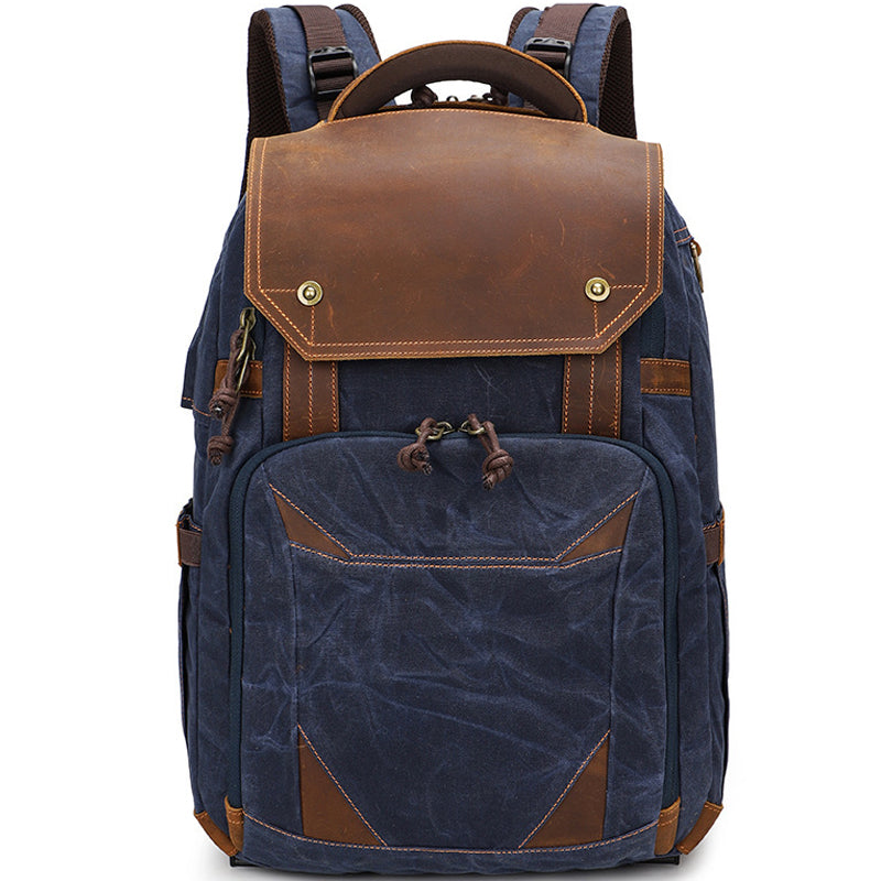 Waterproof Camera Bag Photography Canvas Backpack 0
