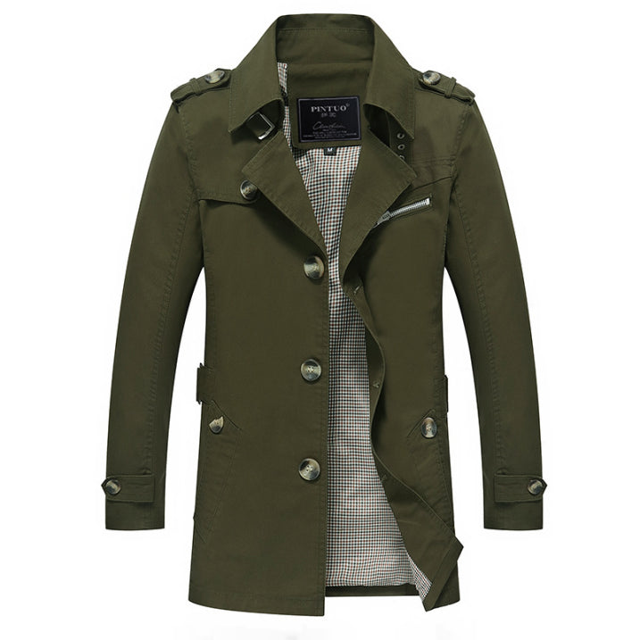 Waterproof Trench Coat for Men | Double-Breasted 2