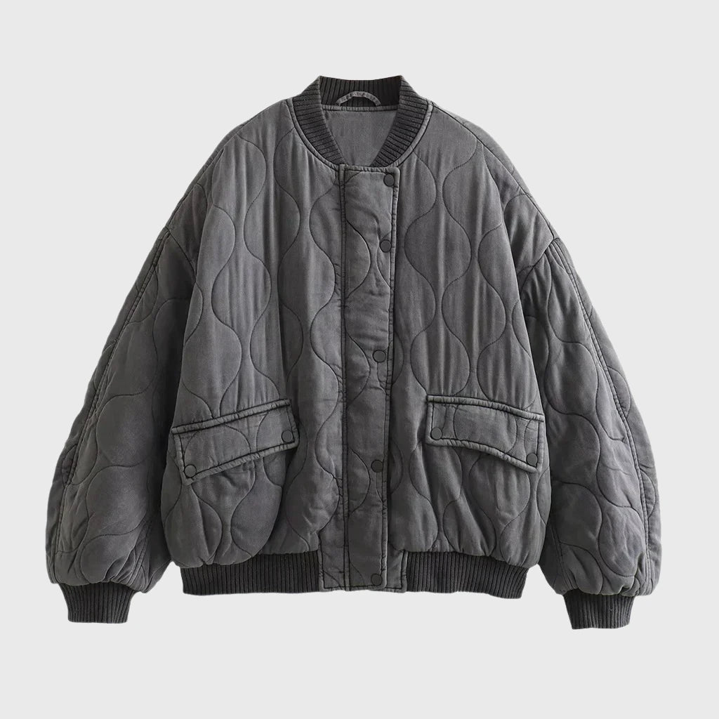 Wide-cut jackets for women with pockets and buttons 0