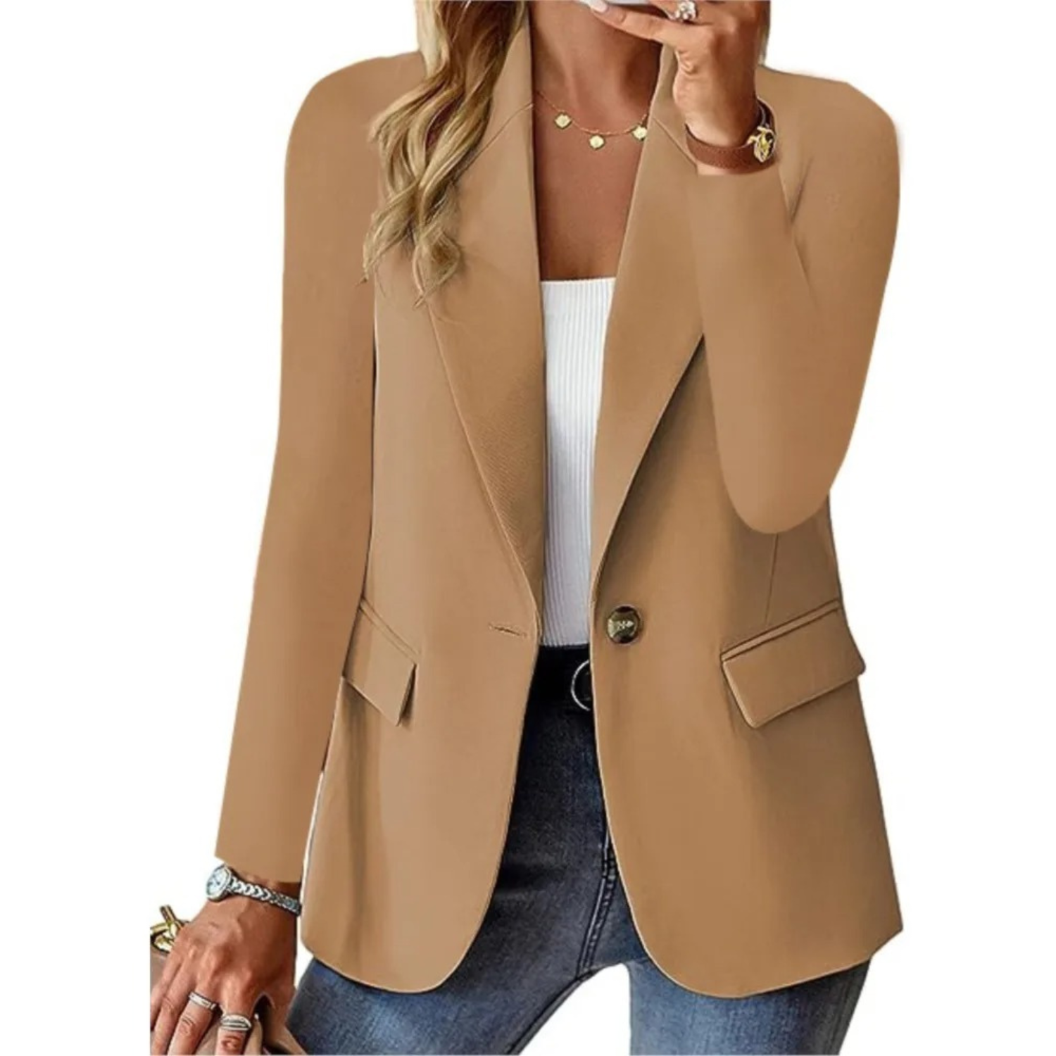 Women's Blazer with Long Sleeves | Elegant Fit for Work and Events 3