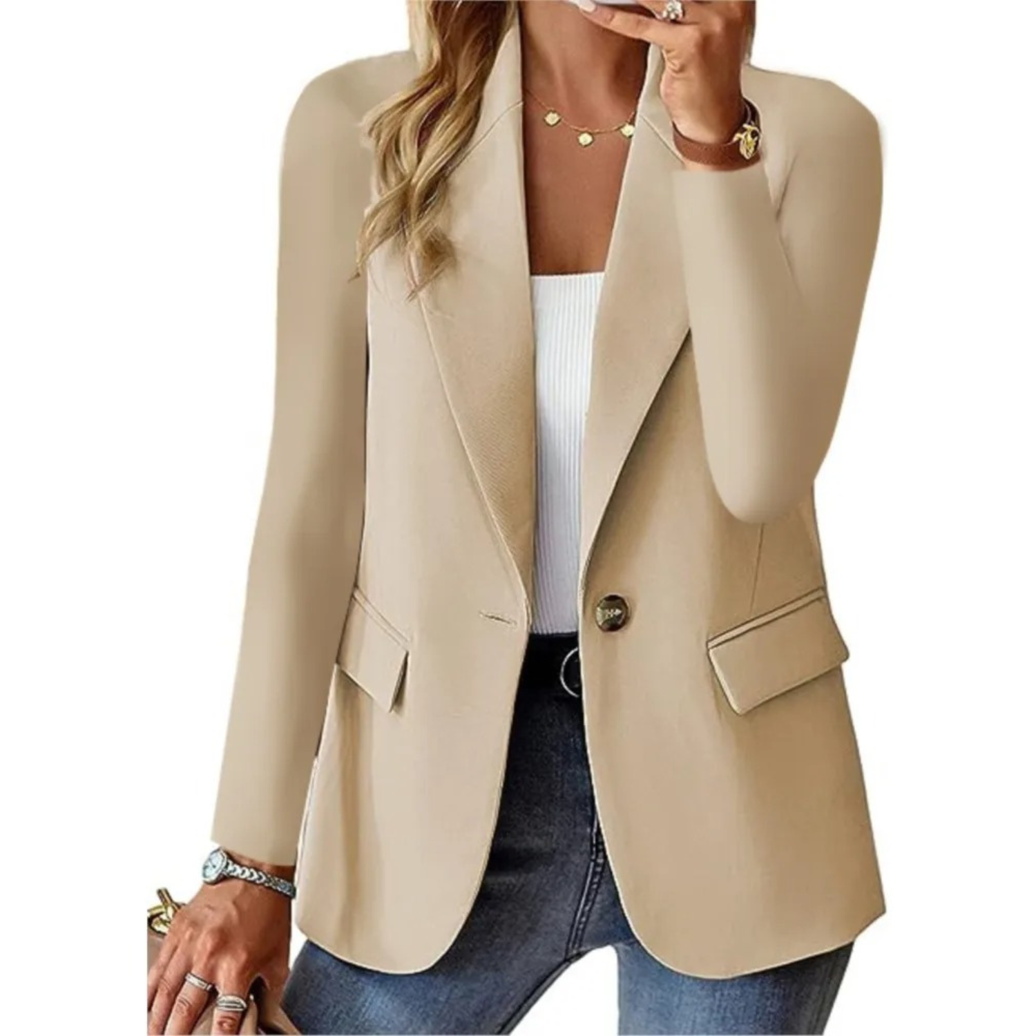 Women's Blazer with Long Sleeves | Elegant Fit for Work and Events 7