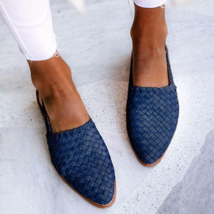 Women's Closed-Toe Woven Flat | Slingback 3