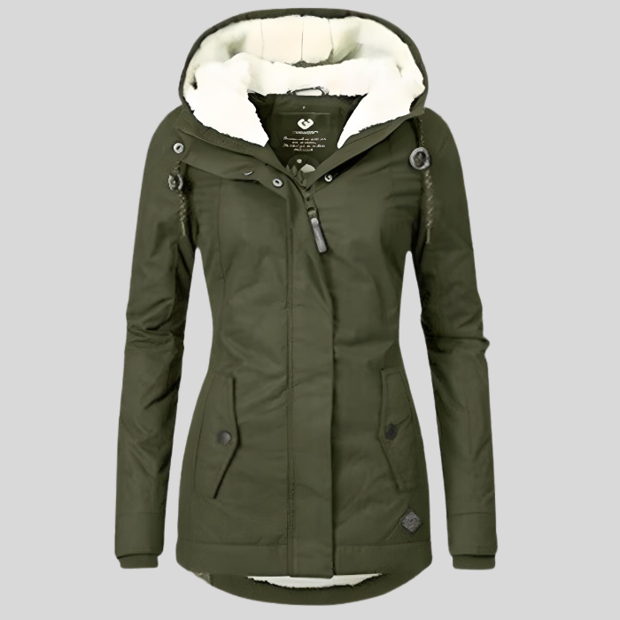 Women’s Long Waterproof Winter Coat | Hooded and Warm Lined 4