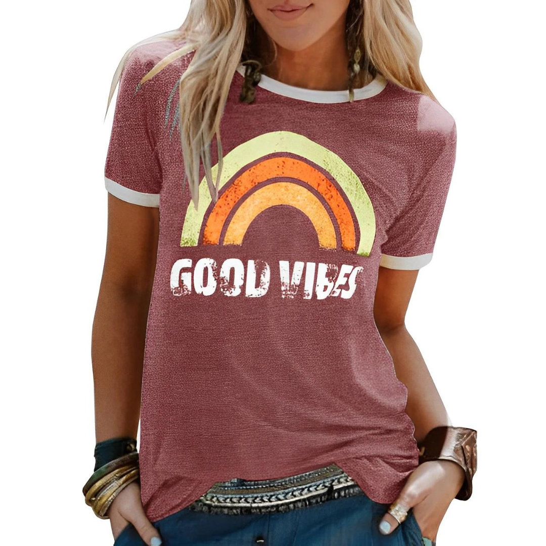Women's Round Neck T-Shirt | Printed 3