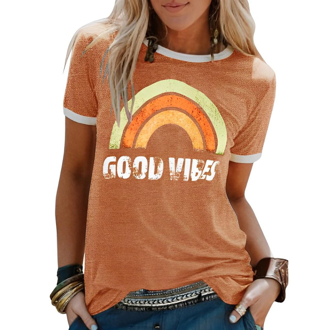 Women's Round Neck T-Shirt | Printed 4